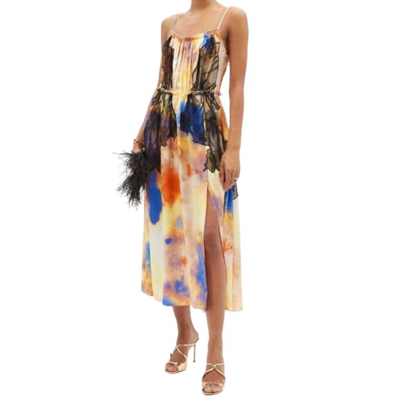 JASON WU Collection RUNWAY Silk Midi Dress Size: S | US 4 NEW - Picture 8 of 16